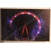 Картина с LED подсветкой: колесо обозрения в Лондоне, выполненная на холсте